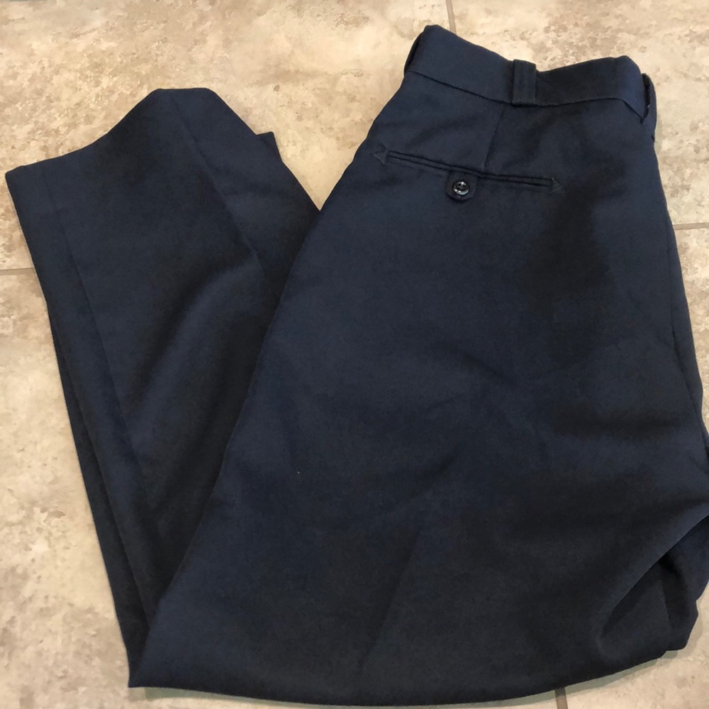 Men’s fechheimer navy dress pants size 35R